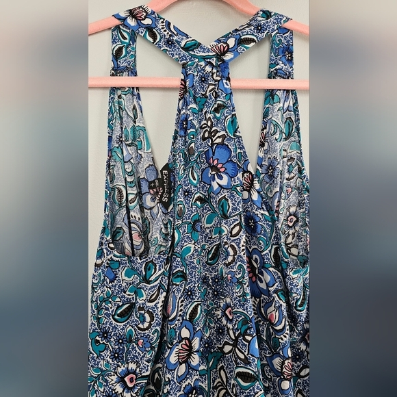 EXPRESS BLUE FLORAL TOP - Picture 3 of 7
